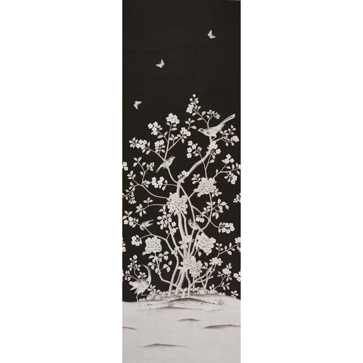5010162.jpg CHINOIS PALAIS VINYL PANEL NOIR Wall Mural Panel by Schumacher - Image 1