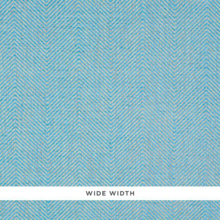 HERRINGBONE PAPERWEAVE SKY Wallcovering by Schumacher