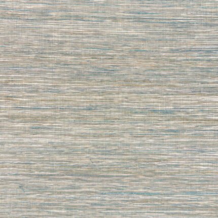 METALLIZED FLAX PEACOCK Wallcovering by Schumacher