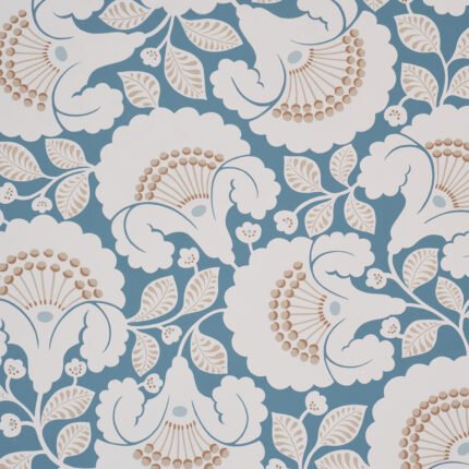 JACKIE INDIGO Wallpaper by Schumacher