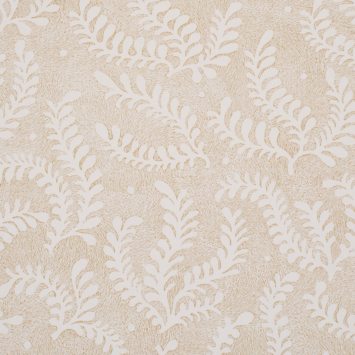 5010386.jpg ETCHED FERN OCHRE Wallpaper by Schumacher - Image 1
