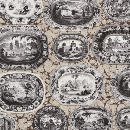 PLATES & PLATTERS NEUTRAL Wallcovering by Schumacher