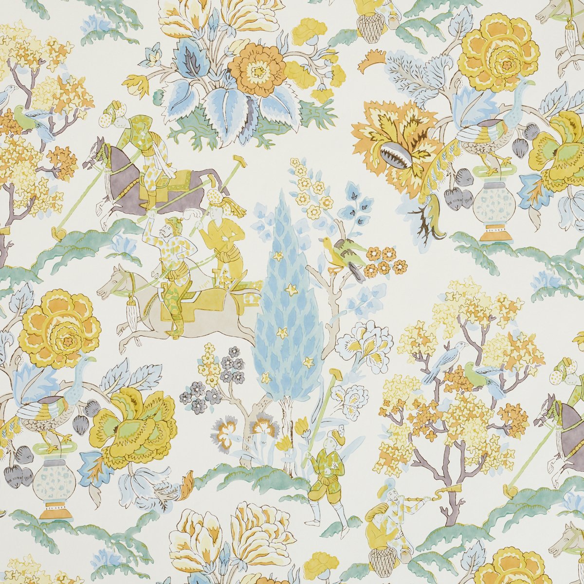 5010460.jpg PERSIAN LANCERS CITRON Wallcovering by Schumacher Signature Schumacher Wallpaper SCH-5010460