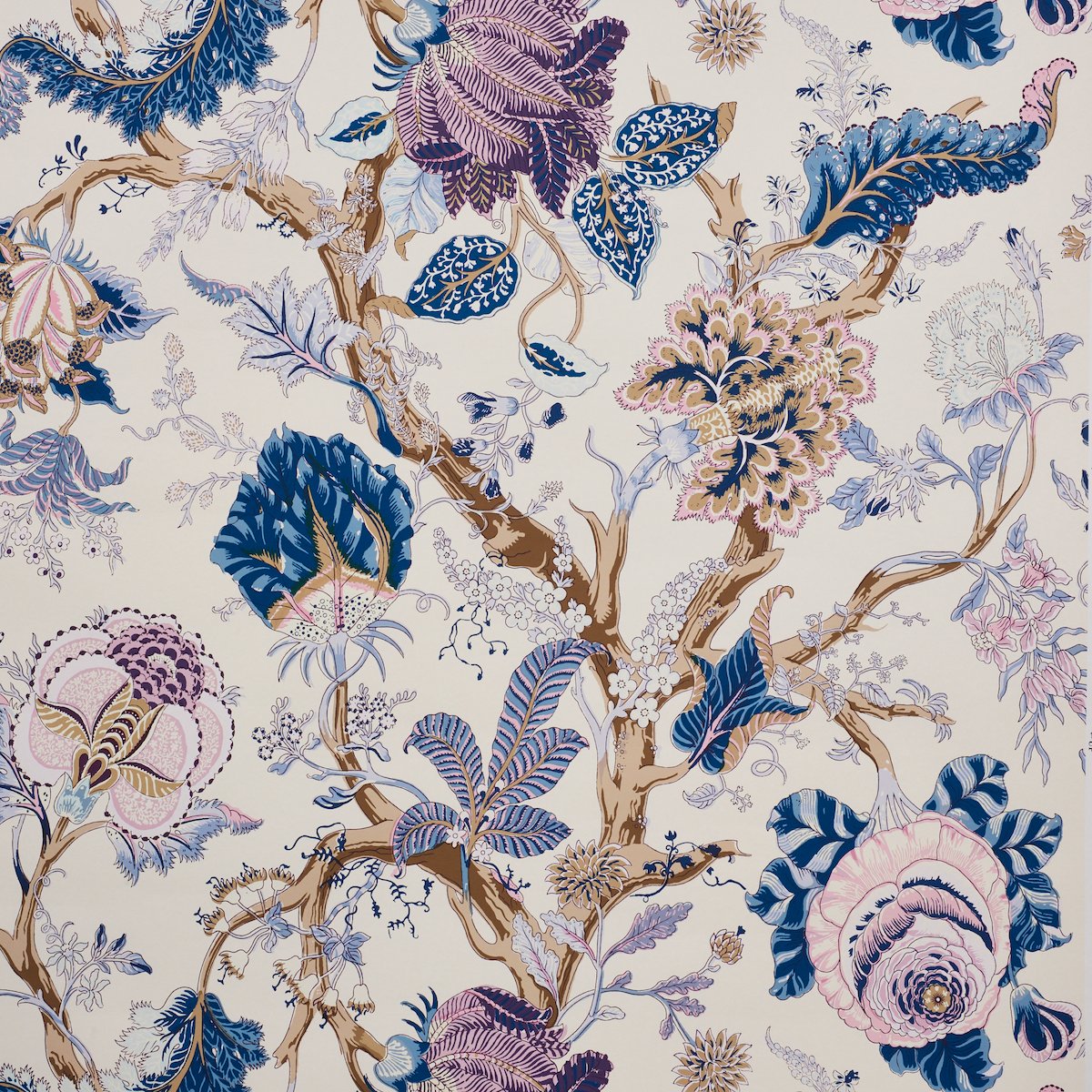 5010490.jpg INDIAN ARBRE HYACINTH Wallcovering by Schumacher Signature Schumacher Wallpaper SCH-5010490