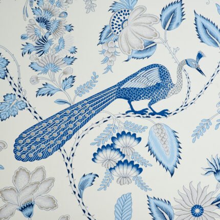 CAMPAGNE BLEU & GRIS Wallcovering by Schumacher Signature Schumacher Wallpaper SCH-5010511