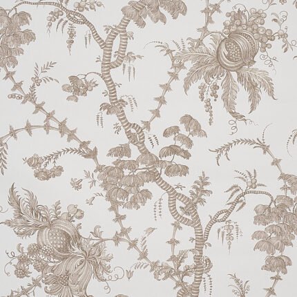 SAN CRISTOBAL TOILE COCOA Wallcovering by Schumacher