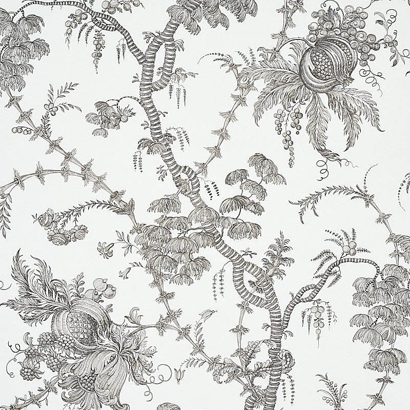 5010622.jpg SAN CRISTOBAL TOILE BLACK Wallcovering by Schumacher - Image 1