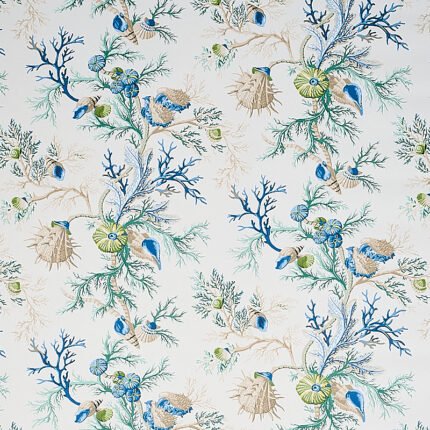 DEL TESORO BLUE & GREEN Wallcovering by Schumacher