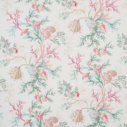 DEL TESORO PINK & AQUA Wallcovering by Schumacher Signature Schumacher Wallpaper SCH-5010651