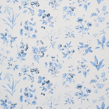 FLOREANA BLUE Wallcovering by Schumacher