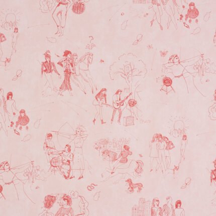 TOILE DE FEMMES POPPY Wallcovering by Schumacher