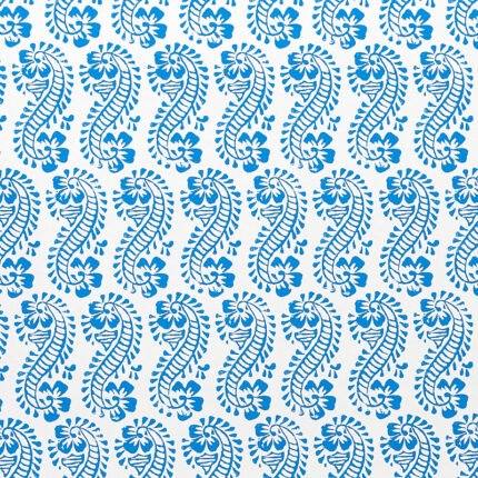 Lani BLUE Wallcovering by Schumacher Molly Mahon Wallpaper SCH-5011120