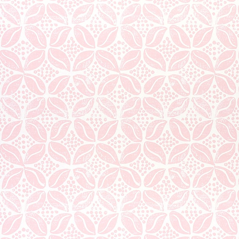 Coffee Bean PINK Wallcovering by Schumacher Pink