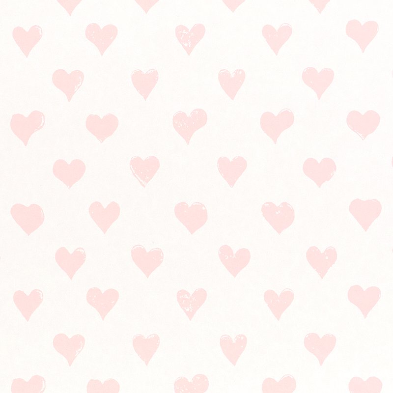 Hearts PINK Wallcovering by Schumacher Pink