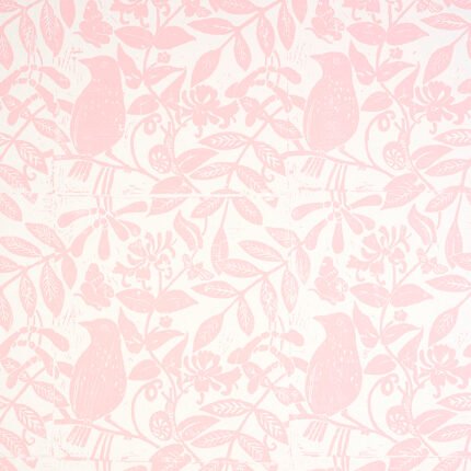 Bird & Bee PINK Wallcovering by Schumacher