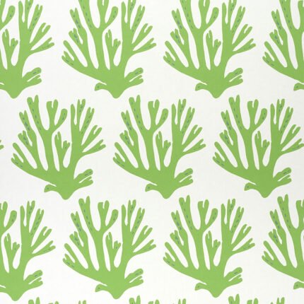 Coral GREEN Wallcovering by Schumacher Molly Mahon Wallpaper SCH-5011200