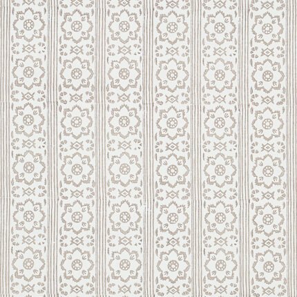 SUNDA HAND BLOCKED PRINT GREY Wallcovering by Schumacher