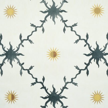PALLADIO TRELLIS BLACK Wallcovering by Schumacher