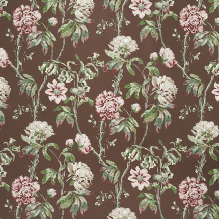 Daydream CHOCOLATE Wallcovering by Schumacher Perennial Favorites Wallpaper SCH-5011402