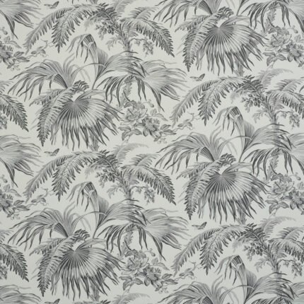 TOILE TROPIQUE BLACK Wallcovering by Schumacher