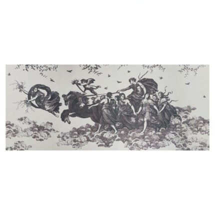 CHARIOT OF DAWN TOILE PANEL SET BLACK Panel Set by Schumacher