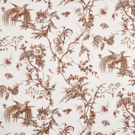 TOILE DE LA PRAIRIE BROWN Wallcovering by Schumacher