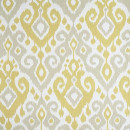 DEDRA DAMASK YELLOW & STONE Wallcovering by Schumacher