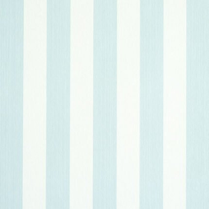 EDWIN STRIPE MEDIUM SKY Wallcovering by Schumacher