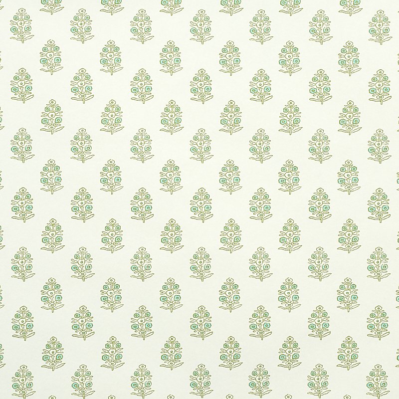 5011931.jpg ADITI GREEN Wallcovering by Schumacher - Image 1