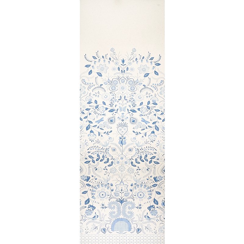 5012151.jpg ORLA PANEL BLUE Wall Mural Panel by Schumacher - Image 1