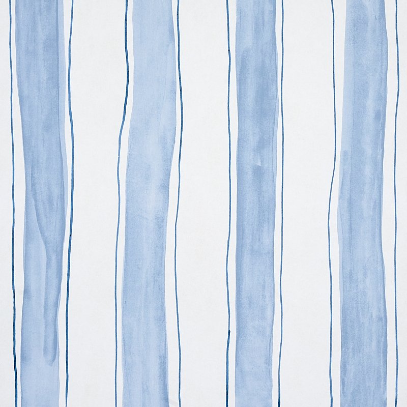 5012170.jpg TRACING STRIPES SKY Wallcovering by Schumacher - Image 1