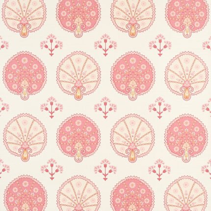 CHAMBA CROWN SISAL PINK Grasscloth Wallcovering by Schumacher