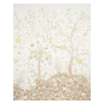 AMALTAS PANEL SET GREEN & YELLOW Panel Set by Schumacher East Meets West Wallpaper SCH-5012332