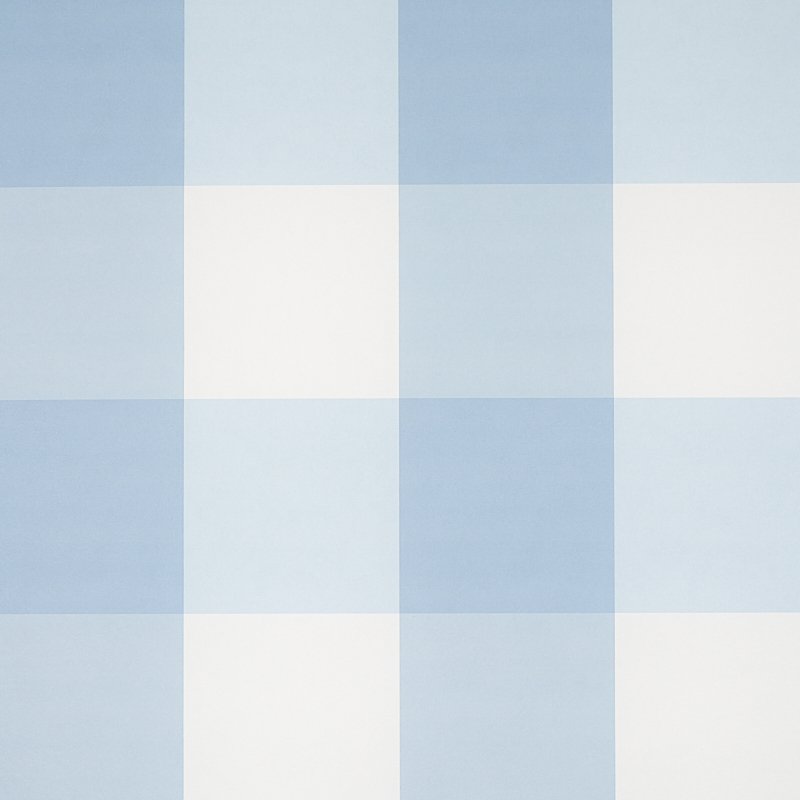 5012350.jpg WILLA CHECK LARGE CHAMBRAY Wallcovering by Schumacher Plaid Wallcoverings Wallpaper SCH-5012350