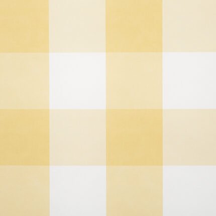 WILLA CHECK LARGE YELLOW Wallcovering by Schumacher