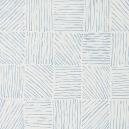 KATAMA BLUE ON IVORY Wallcovering by Schumacher Caroline Z Hurley Wallpaper SCH-5012421