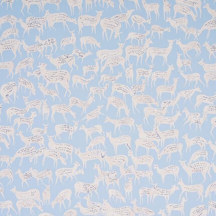 Fauna SLATE BLUE Wallcovering by Schumacher
