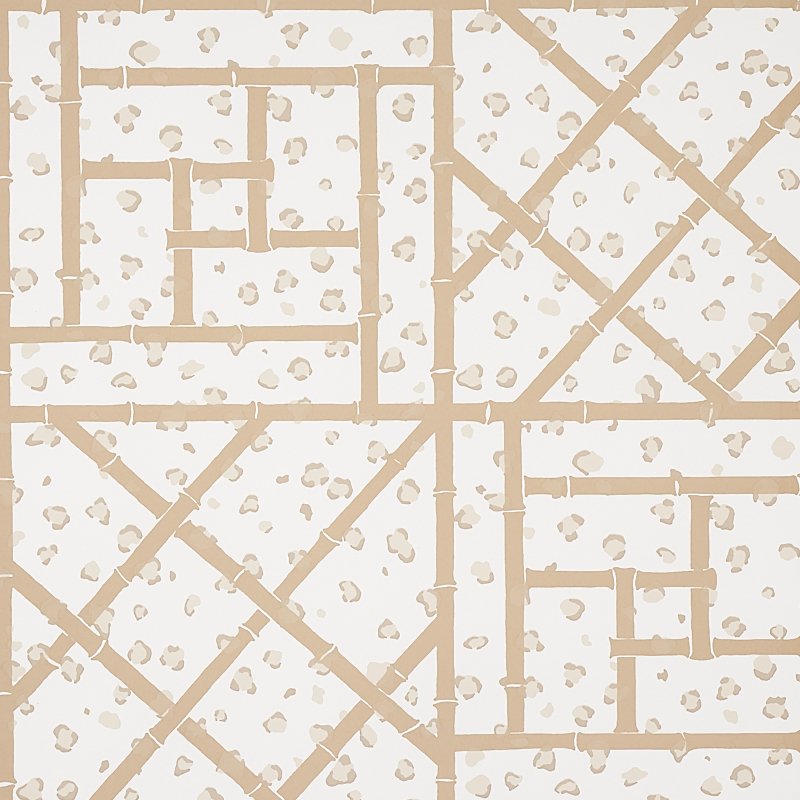 5012563.jpg FANCY BEAST SAND Wallcovering by Schumacher Cristina Buckley Wallpaper SCH-5012563