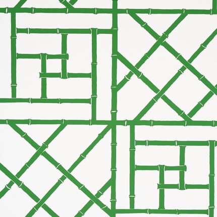TRELLIS SAFARI GREEN Wallcovering by Schumacher
