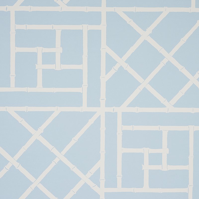 TRELLIS SKY BLUE Wallcovering by Schumacher Sky Blue