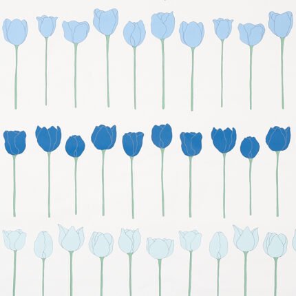 EDIE BLUE PARROT Wallcovering by Schumacher Cristina Buckley Wallpaper SCH-5012582