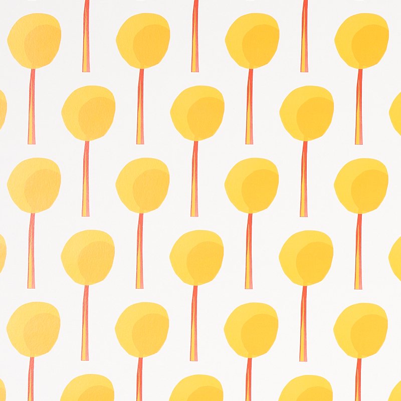 TOPIARY MARIGOLD Wallcovering by Schumacher Marigold
