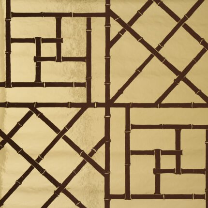 TRELLIS METALLIC GLAM GOLD Wallcovering by Schumacher