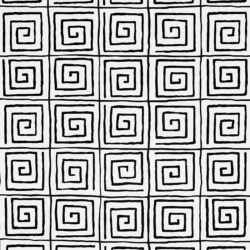 TROUSDALE BLACK Wallcovering by Schumacher Black