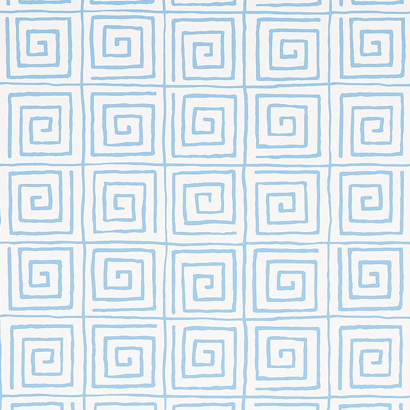 TROUSDALE AQUA Wallcovering by Schumacher Aqua