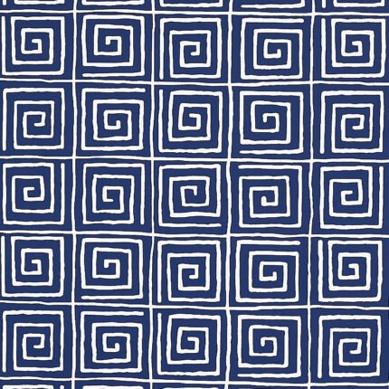 TROUSDALE MIDNIGHT BLUE Wallcovering by Schumacher