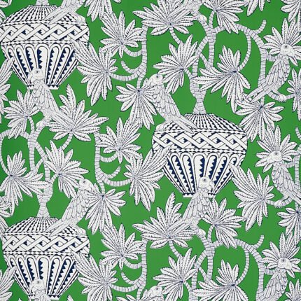 SANTAREM GREEN Wallcovering by Schumacher