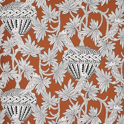 SANTAREM CHOCOLATE Wallcovering by Schumacher