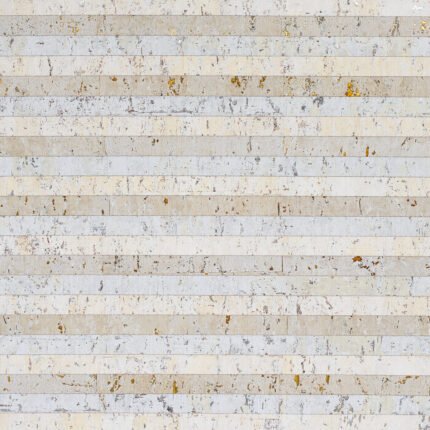 Cork Stripe WHITE Wallcovering by Schumacher