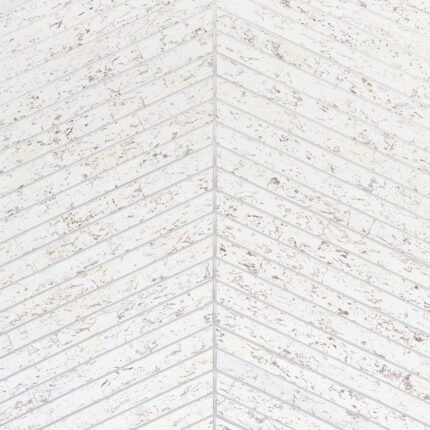 CORK HERRINGBONE WHITE Wallcovering by Schumacher